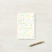 Kleurrijke terrazzo-artikelen post-it® notes (Op bureau)
