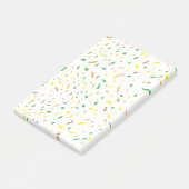 Kleurrijke terrazzo-artikelen post-it® notes (Schuin)