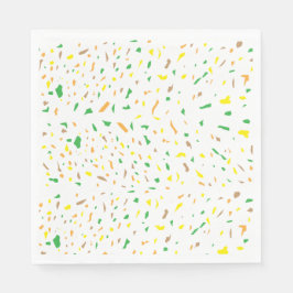 Kleurrijke terrazzo-artikelen servet