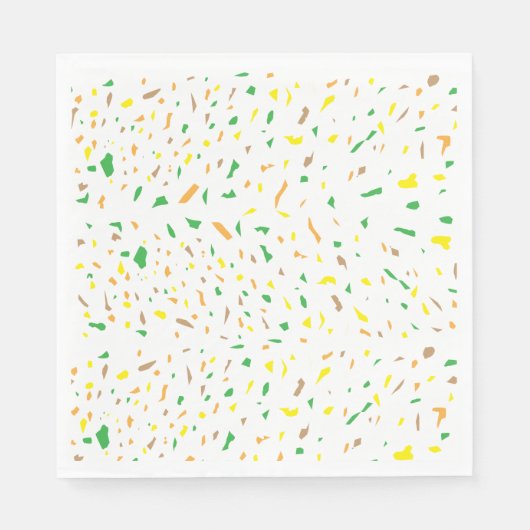 Kleurrijke terrazzo-artikelen servet (Voorkant)