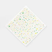 Kleurrijke terrazzo-artikelen servet (Hoek)