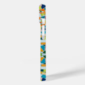 Kleurrijke Terrazzo Mozaïek iPhone case (Achterkant / Links)