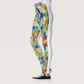Kleurrijke Terrazzo Mozaïek Leggings (Links)