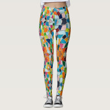 Kleurrijke Terrazzo Mozaïek Leggings