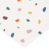 Kleurrijke Terrazzo Print Fun Table Runner Korte Tafelloper (Hoek)