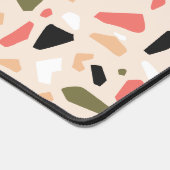 Kleurrijke Terrazzo Vormen Patroon Bureaumat (Hoek)