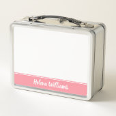 Kleurrijke Terug naar School Custom Metal Lunchbox (Achterkant)