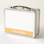 Kleurrijke Terug naar School Custom Metal Lunchbox (Achterkant)