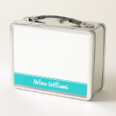 Kleurrijke Terug naar School Custom Metal Lunchbox (Achterkant)