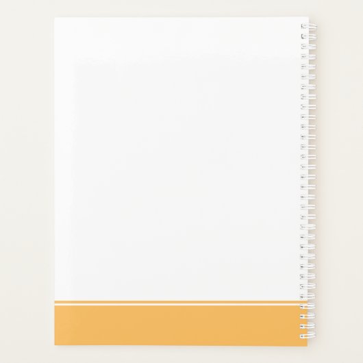 Kleurrijke Terug naar School Custom Student Teache Planner (Achterkant)