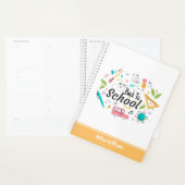 Kleurrijke Terug naar School Custom Student Teache Planner (Display)