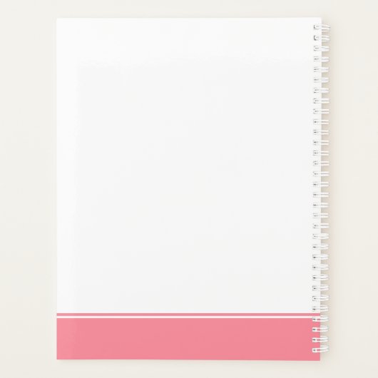 Kleurrijke Terug naar School Custom Student Teache Planner (Achterkant)