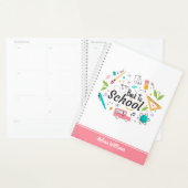 Kleurrijke Terug naar School Custom Student Teache Planner (Display)