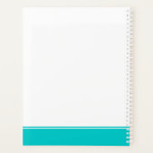 Kleurrijke Terug naar School Custom Student Teache Planner (Achterkant)