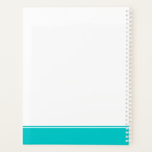 Kleurrijke Terug naar School Custom Student Teache Planner (Achterkant)