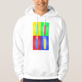 Kleurrijke testbuizen hoodie (Voorkant)