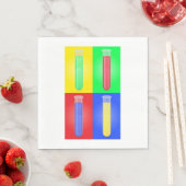 Kleurrijke testbuizen servet (Insitu)