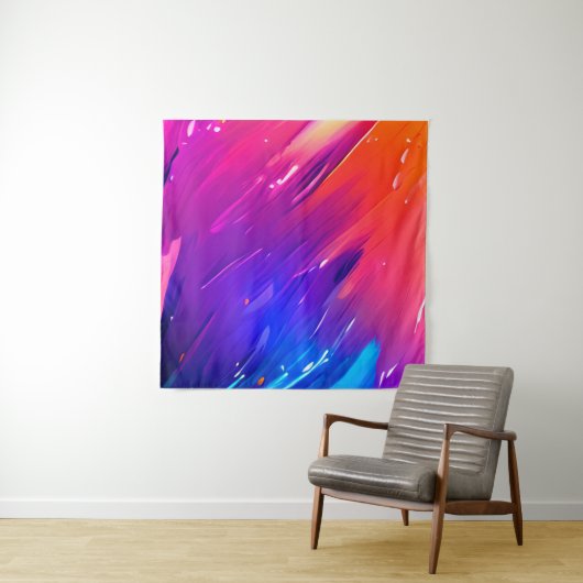 Kleurrijke textuur achtergrond wandkleed (In Situ (horizontaal))