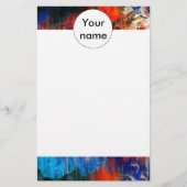 Kleurrijke textuur briefpapier (Voorkant)