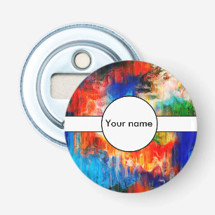 Kleurrijke textuur button flesopener