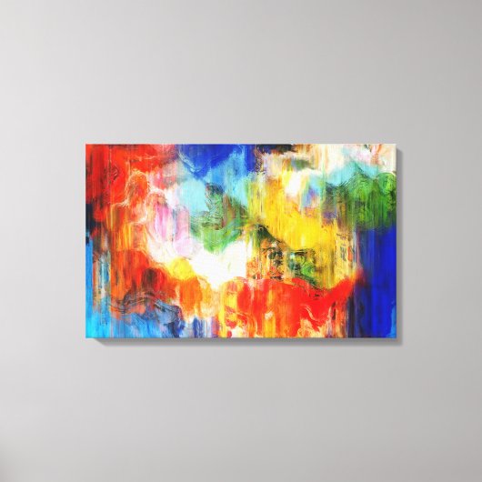 Kleurrijke textuur canvas afdruk (Voorkant)