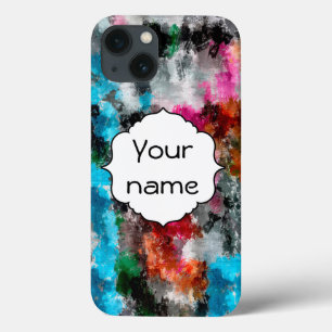 Kleurrijke textuur iPhone 13 hoesje