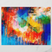 Kleurrijke textuur flyer (Achterkant)