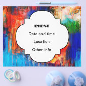 Kleurrijke textuur flyer (Enkel)