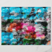 Kleurrijke textuur flyer (Achterkant)