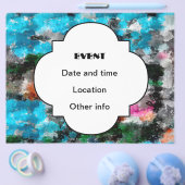 Kleurrijke textuur flyer (Enkel)