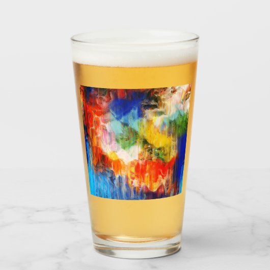 Kleurrijke textuur glas (Voorkant gevuld)