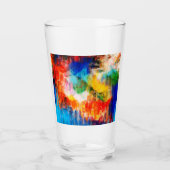 Kleurrijke textuur glas (Voorkant)