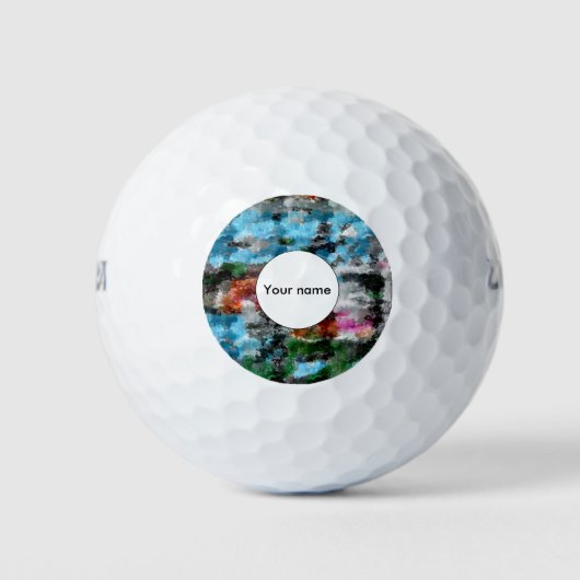 Kleurrijke textuur golfballen (Voorkant)