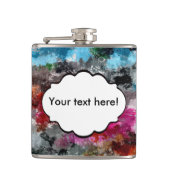 Kleurrijke textuur heupfles (Voorkant)