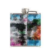 Kleurrijke textuur heupfles (Achterkant)