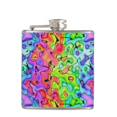 Kleurrijke textuur heupfles (Voorkant)