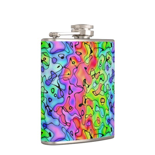 Kleurrijke textuur heupfles (Rechts)