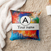 Kleurrijke textuur kussen (Deken)