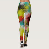 Kleurrijke textuur leggings (Achterkant)