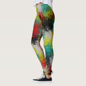 Kleurrijke textuur leggings (Links)
