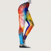 Kleurrijke textuur leggings (Rechts)