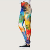 Kleurrijke textuur leggings (Links)