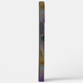 Kleurrijke textuur met kleine romige geometrische  Case-Mate iPhone case (Achterkant / Rechts)