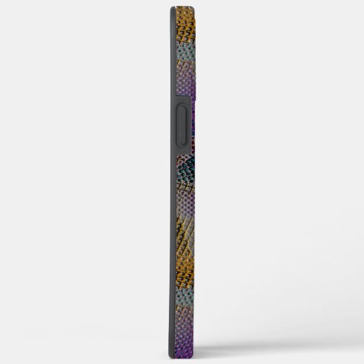 Kleurrijke textuur met kleine romige geometrische Case-Mate iPhone case (Achterkant / Rechts)