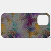 Kleurrijke textuur met kleine romige geometrische  Case-Mate iPhone case (Achterkant (horizontaal))