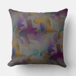 Kleurrijke textuur met kleine romige geometrische  kussen