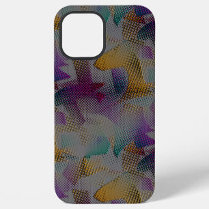 Kleurrijke textuur met kleine rommelige geometrisc iPhone 12 pro max hoesje