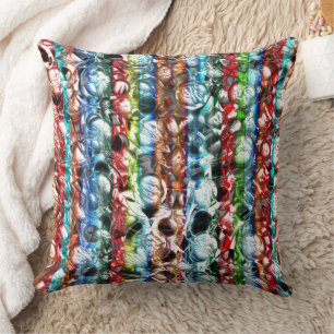 Kleurrijke textuur met stijl van wat korrelig glas kussen