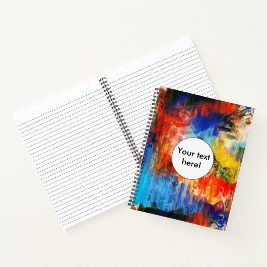 Kleurrijke textuur notitieboek (Binnen)