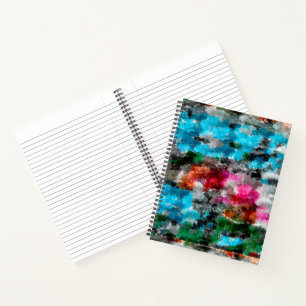 Kleurrijke textuur notitieboek